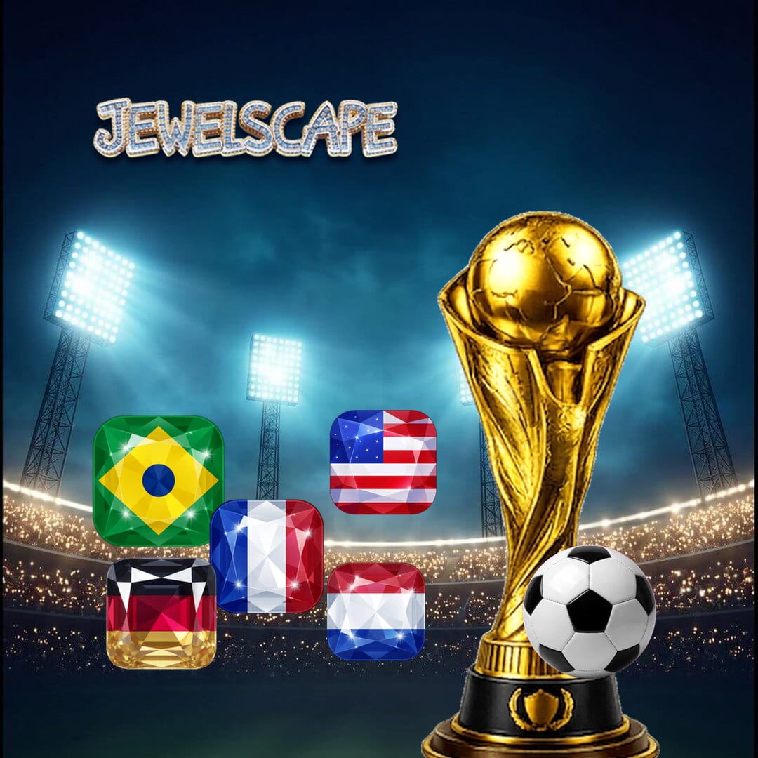 Jewelscape mobile game artwork for the case study