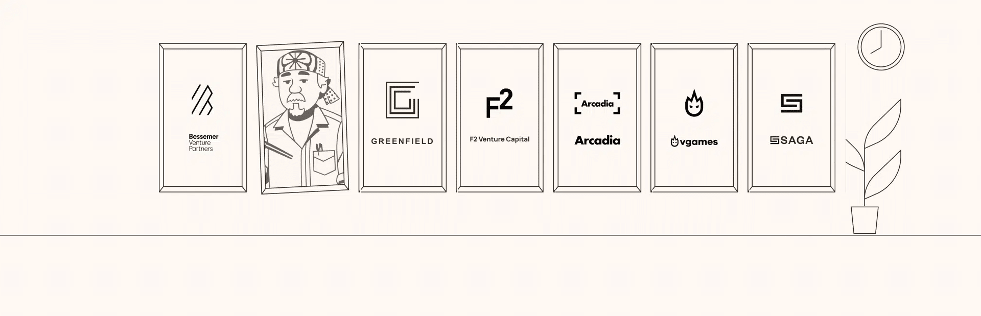 Strip of illustrated mobile game UI icons