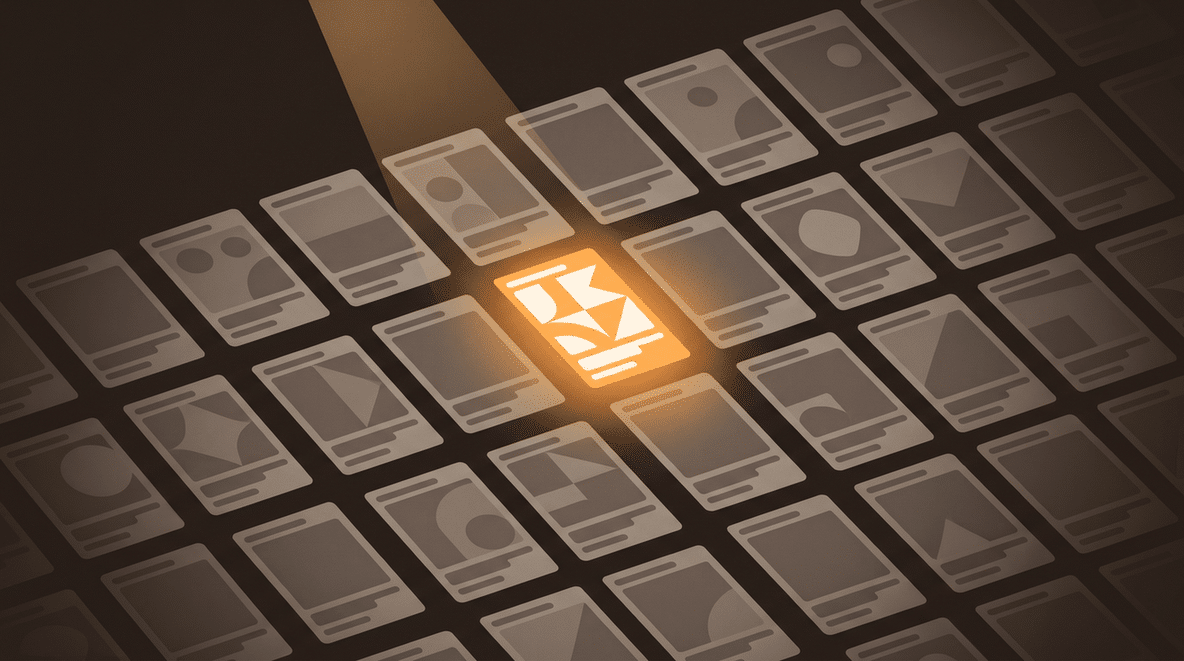 Abstract illustration of a glowing key on a dark keyboard