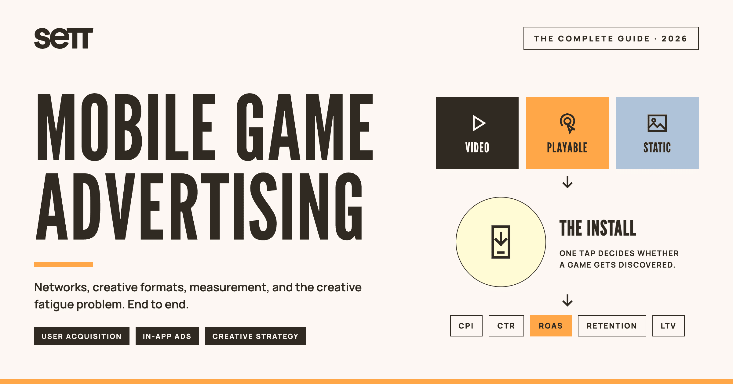 Mobile Game Advertising guide cover graphic