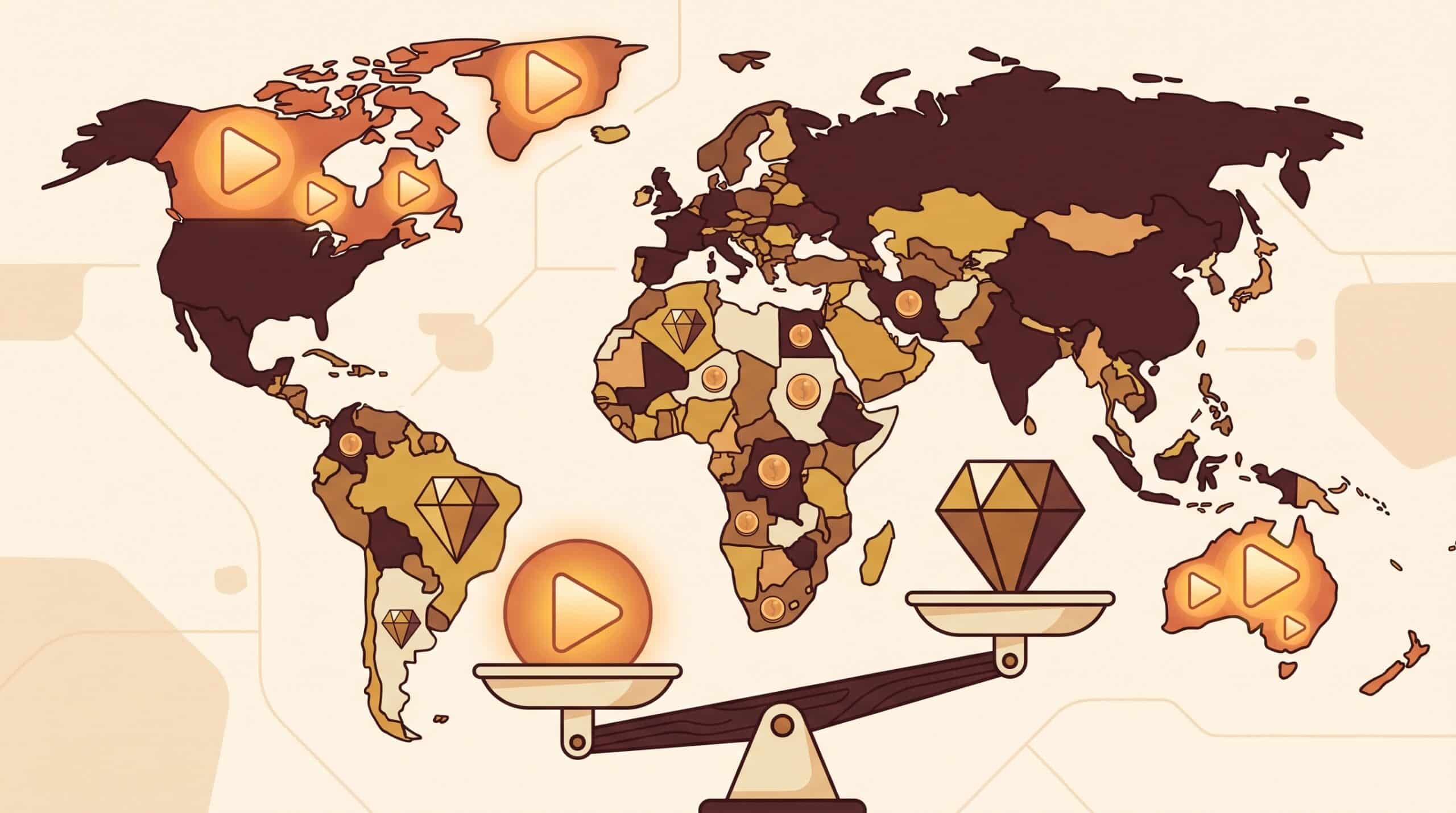 Illustration for the regional splits inside Sensor Tower's ad monetization report